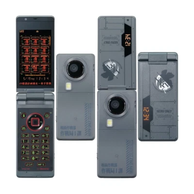SHARP SH-06A NERV Evangelion collaborazione cellulare flip phone Giappone nuovo - Immagine 1 di 4