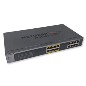 NETGEAR JGS516PE ProSafe Plus 16-Port Gigabit PoE Switch - High-Performance - Picture 1 of 11