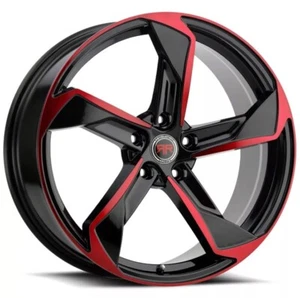 Revolution Racing R20 18x8 Black/Red 5-114.3 +40mm ET 73.1mm Hub - Picture 1 of 6