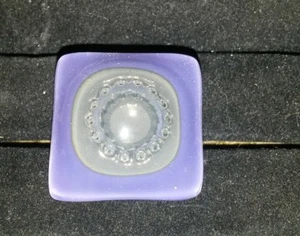 13- BAGUE JEUNE CREATEUR 23EME FUSION  EN VERRE INDUSTRIEL TRES CLASSE ET CHIC - Picture 1 of 3