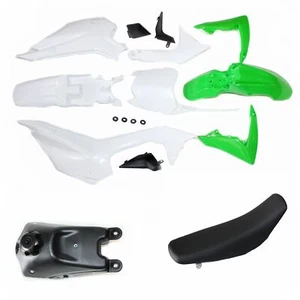 GRN CRF110 Plastics Guard Fairing Fender Kit + Seat + Tank PIT PRO Dirt Bike - Picture 1 of 11