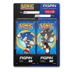 FiGPiN SEGA 2er Pack - Sonic (1351) & Shadow (1352) - Target Exclusive - Neu Sealed! - Bild 1 von 6