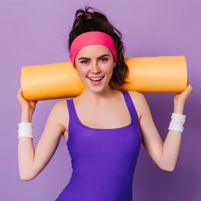 LOVE MY FASHIONS 3er Pack Uni Stretchy Stoff Stirnband Unisex 7 cm breit für Radfahren Yoga