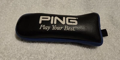 PING GOLF "Juega lo mejor posible" hoja pequeña putter cabeza cubierta neopreno--¡muy raro! Foto 1 de 4