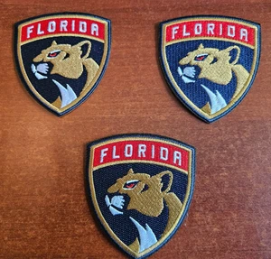 Florida Panthers drei 3" Bügelbild gestickte Patches kostenloser Versand!!! - Bild 1 von 1