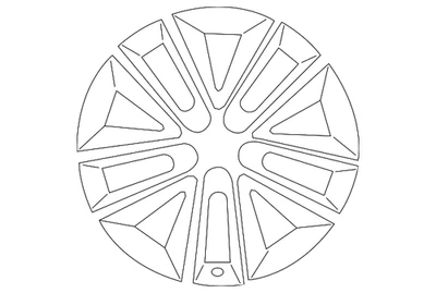 Llanta de aleación genuina Kia 52910-C5110 Foto 1 de 2