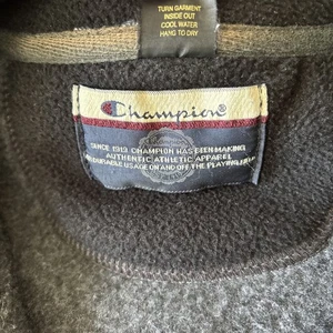 Vintage 90s Champion Fleece Vest Men Lg Grey Oversized Zip Pocket Grunge Granola - Bild 1 von 14