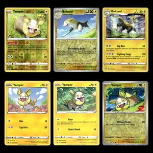 6x Yamper Lot 52 Sword Shield Battle Styles Pokemon Cards Collection Set TCG - Foto 1 di 2