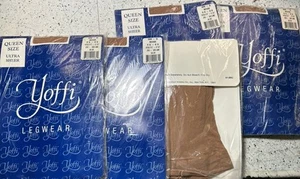 NEW Lot 5 Yoffi Pantyhose Beige Queen 5x-6x  5-5”-5-10” 250-300lbs Leg Wear - Picture 1 of 5