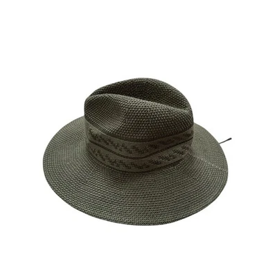 Sombrero Fedora tejido Orvis verde safari para mujer Foto 1 de 4