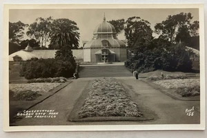Vintage RPPC Postcard - Conservatory Golden Gate Park San Francisco California - Picture 1 of 2