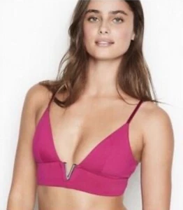 Victoria’s Secret Bralette Gold Hardware Plunge ungepolstert Extra Large XL - Neu ohne Etikett - Bild 1 von 11