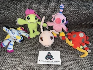 5x Digimon Plüsch McDonalds 2001 Happy Meal - Picture 1 of 5