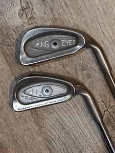 Ping Eye 2  Black Dot Karsten JZ Regular Steel Mens RH Irons 3 & 4  - Picture 1 of 8