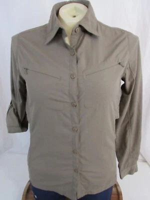 Eastern Mountain Sports Womens Shirt XS Vented Roll tab Long Sleeve Outdoor Brn - Image 1 of 4