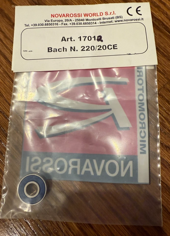 NIP Novarossi Front Ceramic Bearing #17012, 7X19X6.3 CERAMIC for .28 28-9, 28- - Image 1 of 1