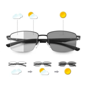 Gleitsichtbrille Lesebrille Herren Damen Übergang Photochrome Anti-Blaulicht - Bild 1 von 19