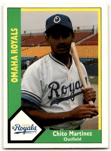 1990 CMC OMAHA ROYALS CHITO MARTINEZ OMAHA ROYALS #13