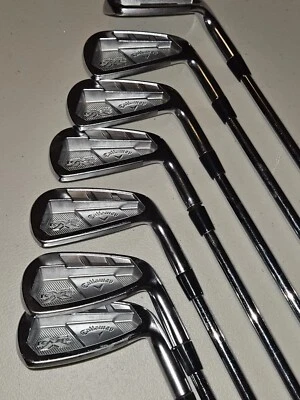 Juego de plancha Callaway Razor X Forged R 7 piezas KBS para hombre, 4-9 con putter Foto 1 de 4