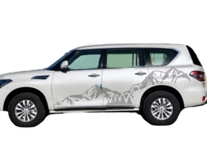 Graphics Forest Snow Mountain Car Sticker For Nissan Patrol Side Door Decals - Picture 1 of 3