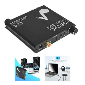 Convertidor de audio digital a analógico DAC 192 KHz, USB a coaxial óptico Toslink, - Imagen 1 de 12