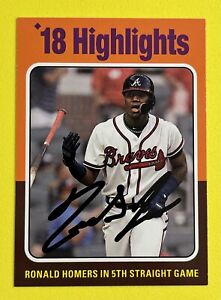 2019 Topps Archives High Number #320 (1975 Highlights) RONALD ACUNA Jr 