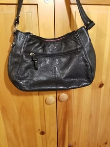 Stone Mountain Dark Brown Leather Handbag - Picture 1 of 9