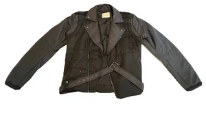 BALMAIN MENS BLACK BIKER JACKET EU48 - US38 MEDIUM - Picture 1 of 7
