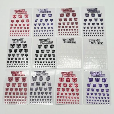 Pegatinas con el logotipo de Transformers Autobot y Decepticon: calcomanía auténtica pegatina para letrero G1 Foto 1 de 2