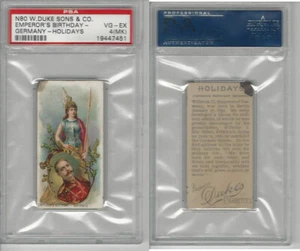 Duque N80, vacaciones, 1890, cumpleaños del emperador - Alemania, PSA 4 MK VGEX - Imagen 1 de 1