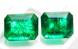 Smeraldo verde prezioso CERTIFICATO 16 carati pietra preziosa naturale sfusa smeraldo - Foto 1 di 15