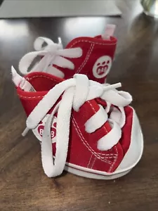 Sneaker Build A Bear stile Converse sneaker alte rosse in pizzo - Foto 1 di 4