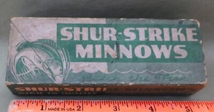 Shur Strike Green Empty Box, End Panel No. 115?, C. 1930's - Picture 1 of 6