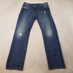 Diesel Mens Jeans 32x31 Blue Larkee Relaxed 0886T Comfort Straight Denim W32 L31 - Picture 1 of 15