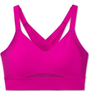 Brooks Drive Interlace Run Bra Magenta 34C/D NEW - Picture 1 of 6