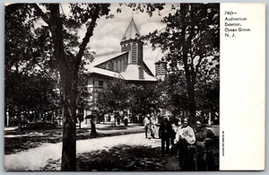 Vintage Ocean Grove New Jersey NJ Auditorium Außenansicht 1900 alte Postkarte - Bild 1 von 2