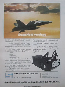 9/1976 PUB SMITHS INDUSTRIES HUD HEAD-UP DISPLAY MCDONNELL DOUGLAS F-18 AD - Picture 1 of 1