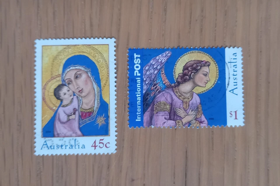 Complete Australia used stamp set: 2005 Christmas - Image 1 of 1