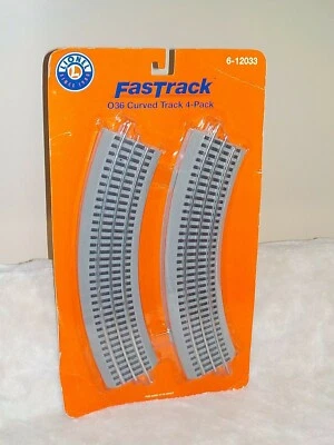 2013 Lionel FasTrack Electric O Gauge O36 Curve Track, 4-Pack 6-12033 NEW - Image 1 of 4