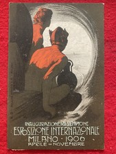 cartolina esposizione internazionale milano 1906 spedita viaggiata Sempione