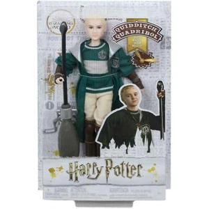 Figura escoba de 12" coleccionable de muñeca Harry Potter Quidditch Draco Malfoy - Imagen 1 de 4