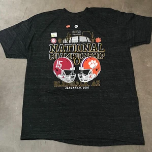 NATIONAL CHAMPIONSHIP FOOTBALL SHIRT - 2016 - CLEMSON vs ALABAMA - EXTRA LARGE - Picture 1 of 2
