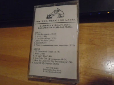 SEALED RARE ADV PROMO Rich Mullins CASSETTE TAPE A Liturgy Legacy christian 1993 - Image 1 of 2