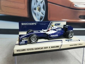 MINICHAMPS /F1 2009 WILLIAMS TOYOTA SHOWCAR - K NAKAJIMA - 1/43 SCALE 090087 - Picture 1 of 6
