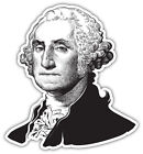 George Washington President Politics Portrait Car Bumper Sticker Decal "SIZES''