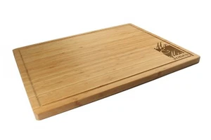 Personalized Engraved Bamboo Wood Cutting Board - Engagement Couple Wedding Gift - Picture 1 of 11