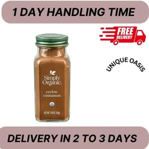 Simply Organic Organic Ground Ceylon Cinnamon, GMO Free 2.08 oz Bottle - Picture 1 of 6