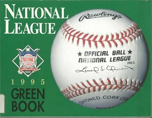 Baseball National League 1995 Green Book - Imagen 1 de 1