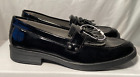 Geox Girls Agata Black Patent Faux Leather Slip On Tassel Shoe UK 3 / 36 £57
