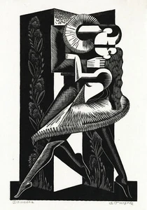 Charles Turzak: Dancers 22x30 Archival Quality Fine Art Print - Picture 1 of 1